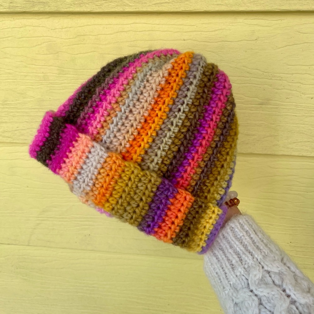 Crochet Multicolor Beanie